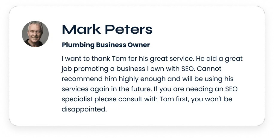 Google review from a PlumbElec Marketing client
