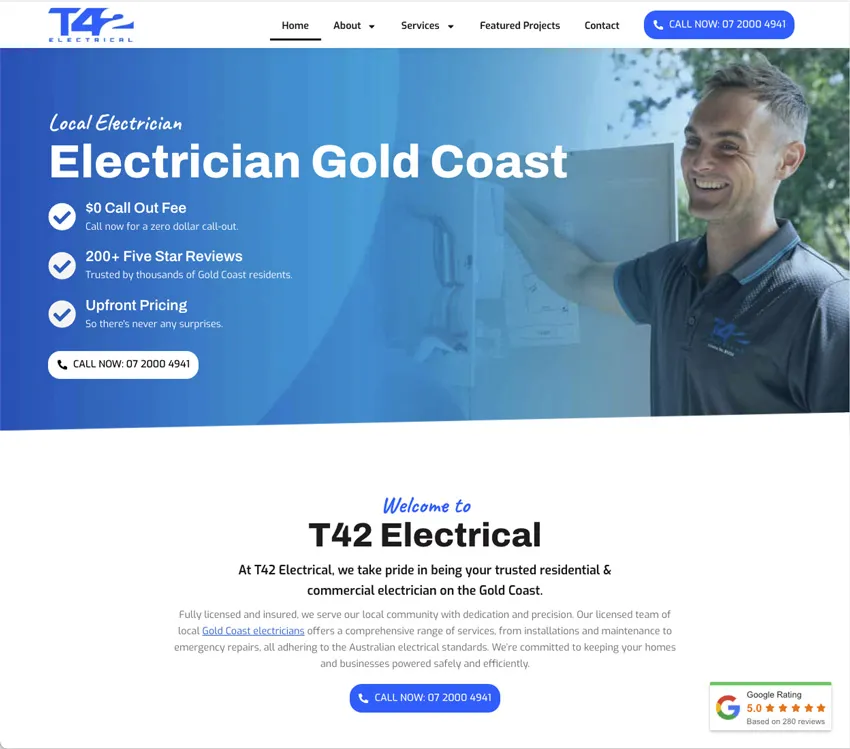 T42 Electrical website